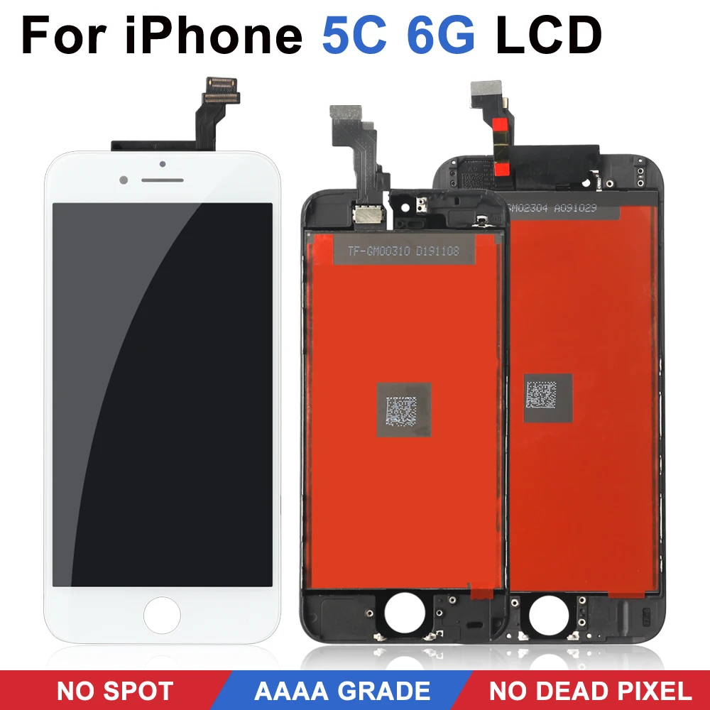 Для замены цифрового сенсорного экрана iPhone 5C. На ЖК-дисплее нет мертвого угла