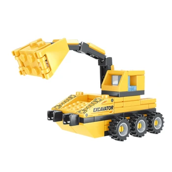 

Building Blocks, Transformation Engineering Vehicles, Infrastructure, Crazy Building Blocks, Children's Puzzle, DIY Toys 802B