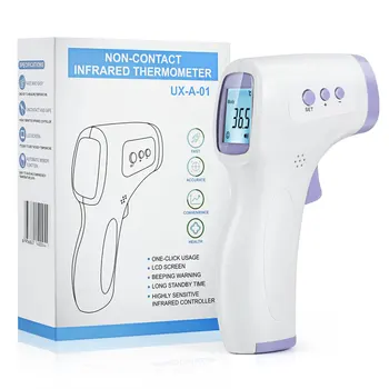 

Non-contact Medical Digital Infrared Fever Thermometer Forehead For Adult And Babies Outdoor IR Body Laser Thermometers Gun