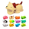 USB câble morsure Animal protéger organisateur fil protecteur enrouleur pour IPhone 7 8 X Plus gros ours tigre chien cochon chat Lion requin ► Photo 1/6