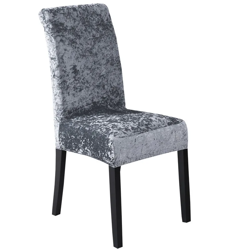 Elegant Velvet Chair Covers - Solid Color Seat Slipcovers