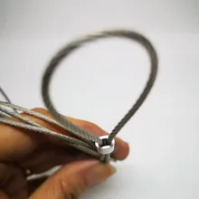 

150pc Diameter 2mm Aluminium Sleeves Oval Single Hole for Crimping Wire Rope