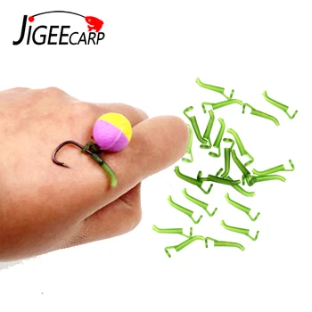 

JIGEECARP 20PCS Carp Fishing Line Aligner Rubber Anti Tangle Sleeve for D rig Aligner Rubber Tube Bait Screw Connector Accessory