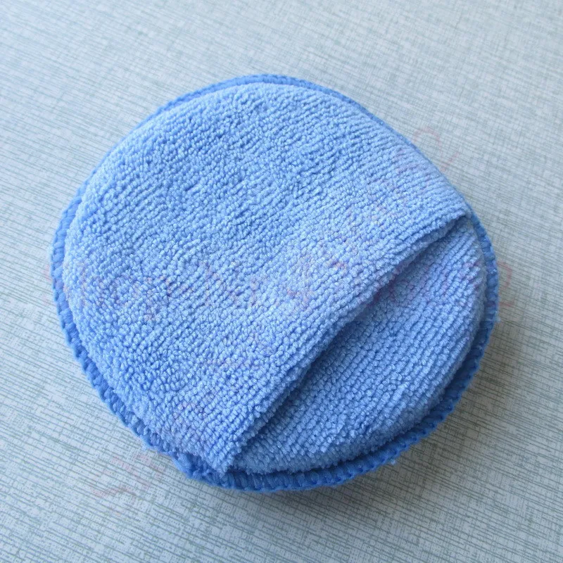 10pcs Car Waxing Polish Soft Microfiber Foam Sponge Applicator Cleaning Detailing Pads 5"