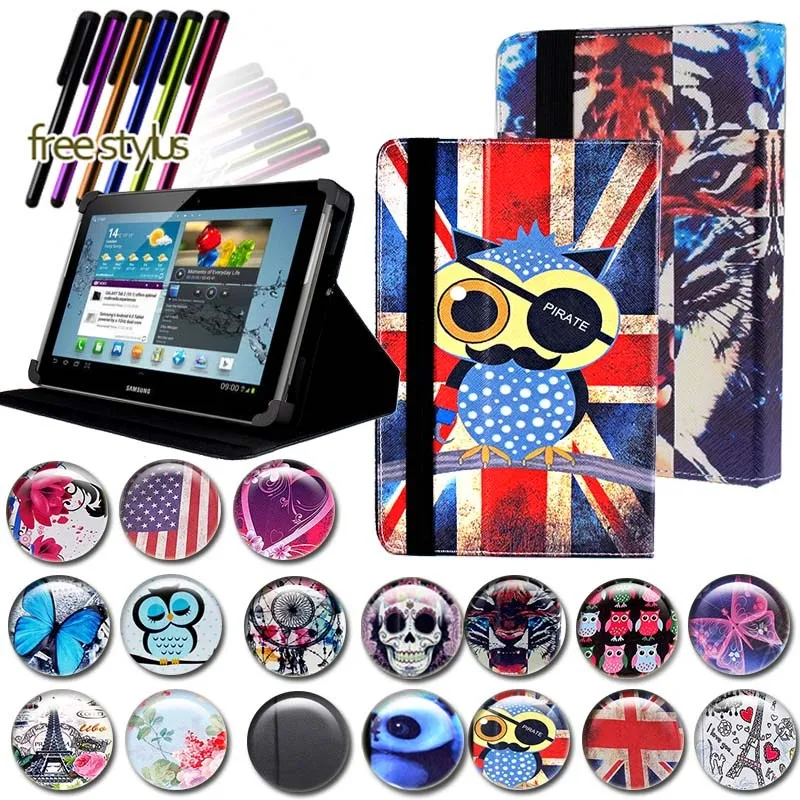 KK&ampLL For Samsung Galaxy Tab p5100 10.1 inch - PU Leather Smart Tablet Stand Folio Cover Case + Free stylus | Компьютеры и офис