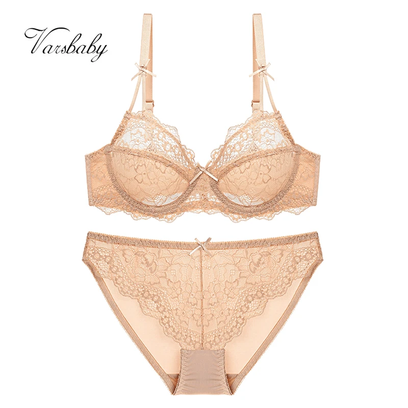 Varsbaby New Top Quality Sexy Underwear Women Bra Set Lace Bra Lace Push Up Lingerie Set ladies underwear sets