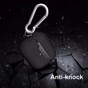 

Carbon Fiber Silicon Case For Airpods Pro Anti-knock Protection Cover For Apple Earphone 3 Shockproof With Hook Up