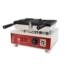 

Electric Cartoon Animal Bear Shape Taiyaki Waffle Maker Machine For Filling Ice Cream Waffle Cone Machine Baking Equipment