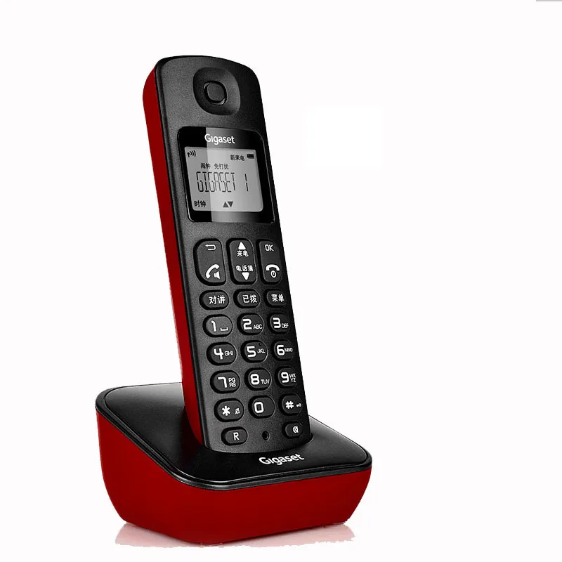 DECT6.0 беспроводной телефон с беззвучным ID вызова беспроводной стационарный телефон с одним двумя ручками стационарный телефон - Цвет: ONE Handset