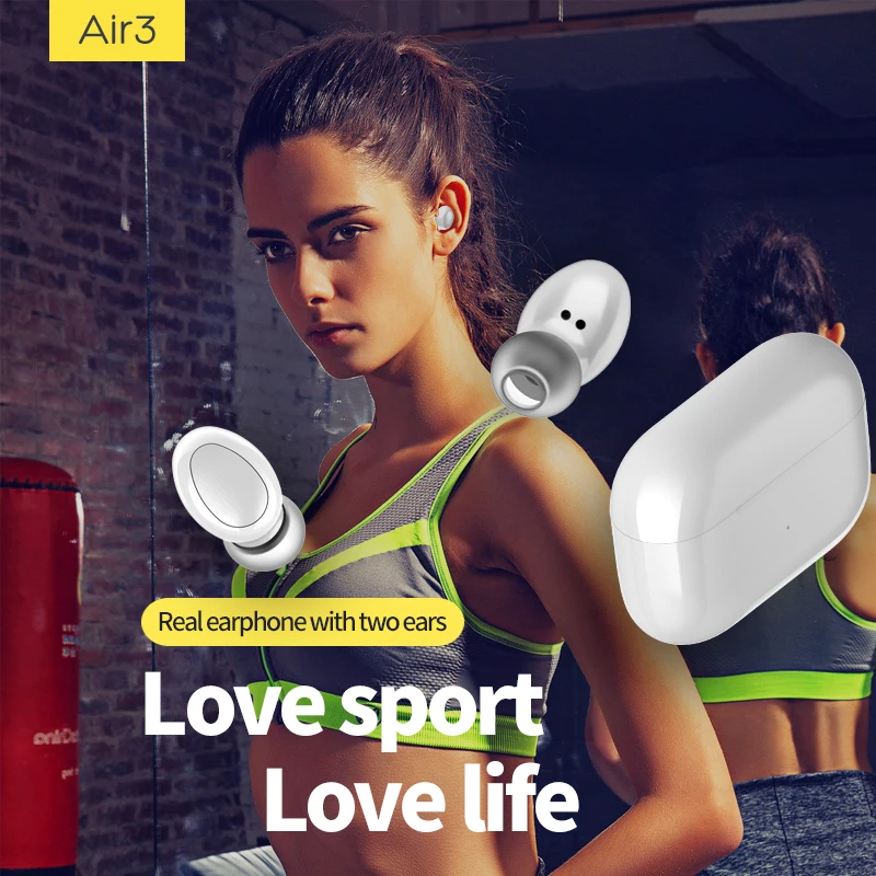 TWS Bluetooth Music Earphone Stereo Earbud Wireless Bluetooth Earphones In-ear Headsets for All Smart Phone Sport Headphones