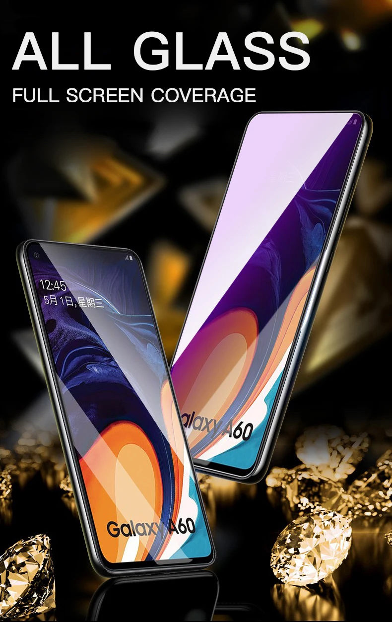 10D закаленное Стекло на samsung Galaxy A20 A50 A40 A30 A60 A70 A80 J4 J5 J6 плюс полное покрытие защита Стекло