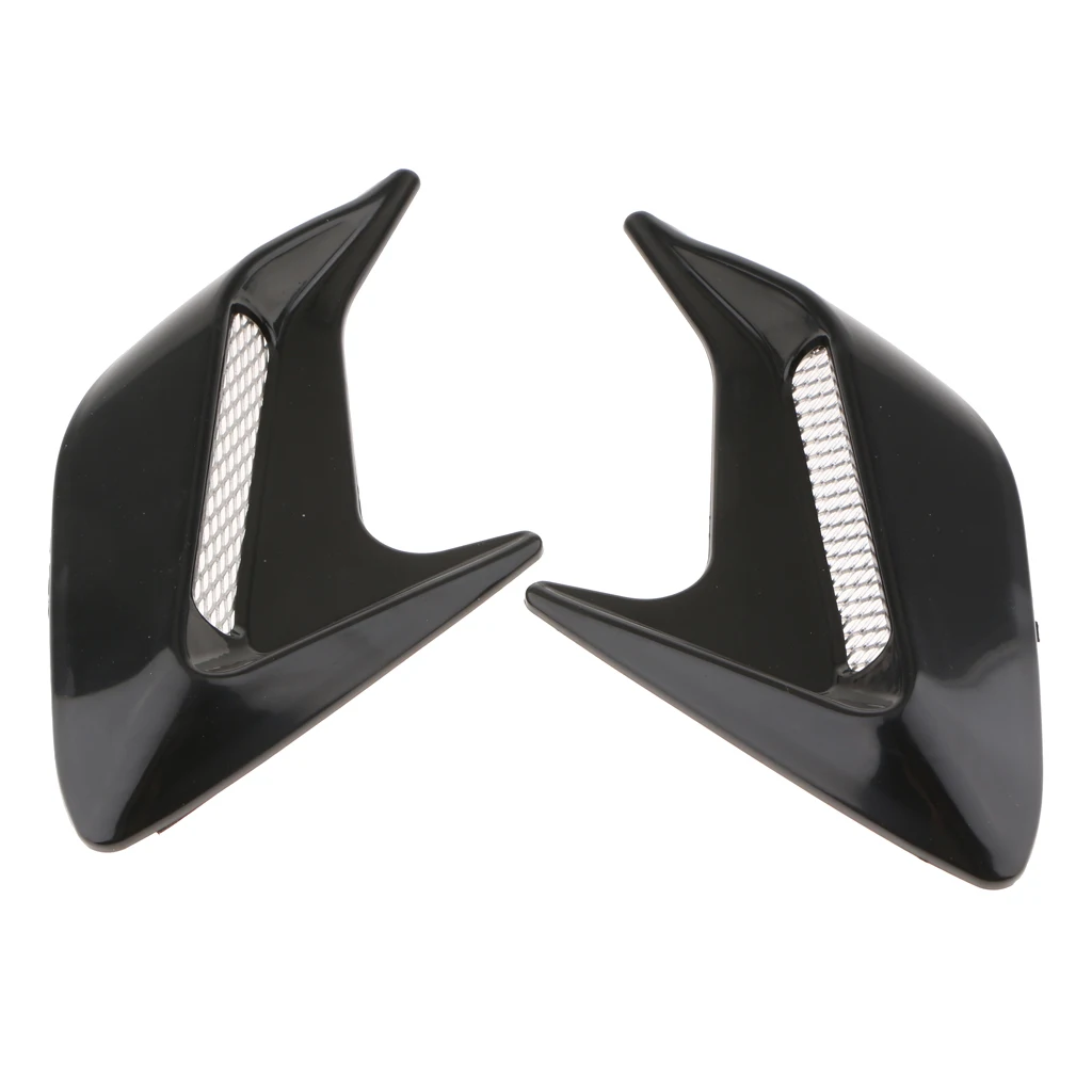 2pcs/lot Shark Gills Car Styling 3D Simulation Vent Air Flow Fender Chrome Glue Sticker Decal Car Decoration Waterproof