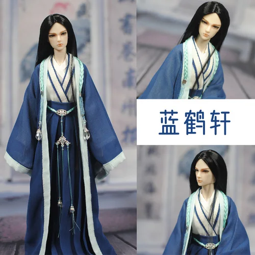 31cm Ancient Clothes Male Doll with Hand Painted Makeup Chinese Imperial Concubine Court Fairy Suit Joints Boy 1/6 Prince Dolls