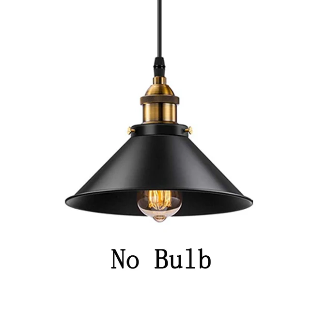 Vintage Pendant Light Loft Retro Chandelier Pendant Lamp E27 Base Industrial Hanging light Edison Home Lighting for Living Room Gold 1Piece No Bulb