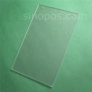 

Acrylic A4 Sign Sleeve With Hanging Holes, suspending banner poster hanger clear plastic card holder window signs u-shaped frame