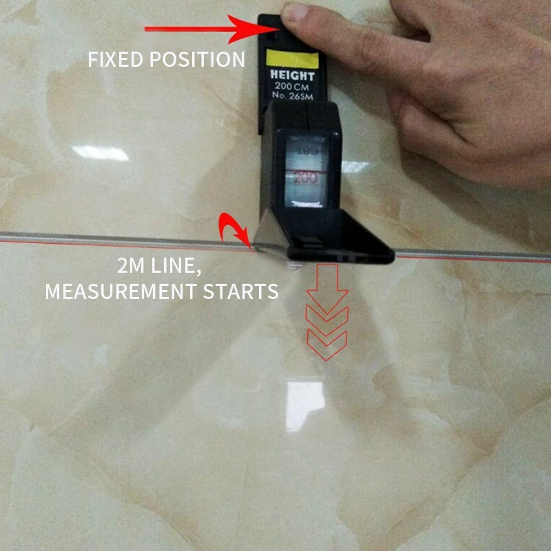 Tape Measure Wall Mounted Altimeter Retractable Growth Altimeter For