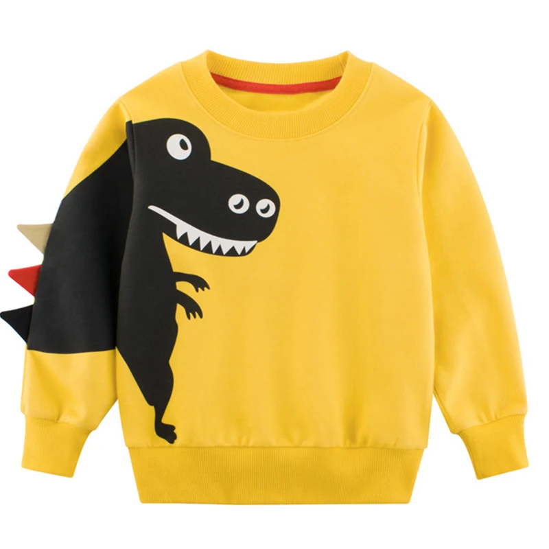 

Mayfair Cabin Childrens Clothing Autumn New Cartoon Dinosaur Princess Patchwork Sweatshirt Clothes 2-7T Kids Boy Girl Clothes