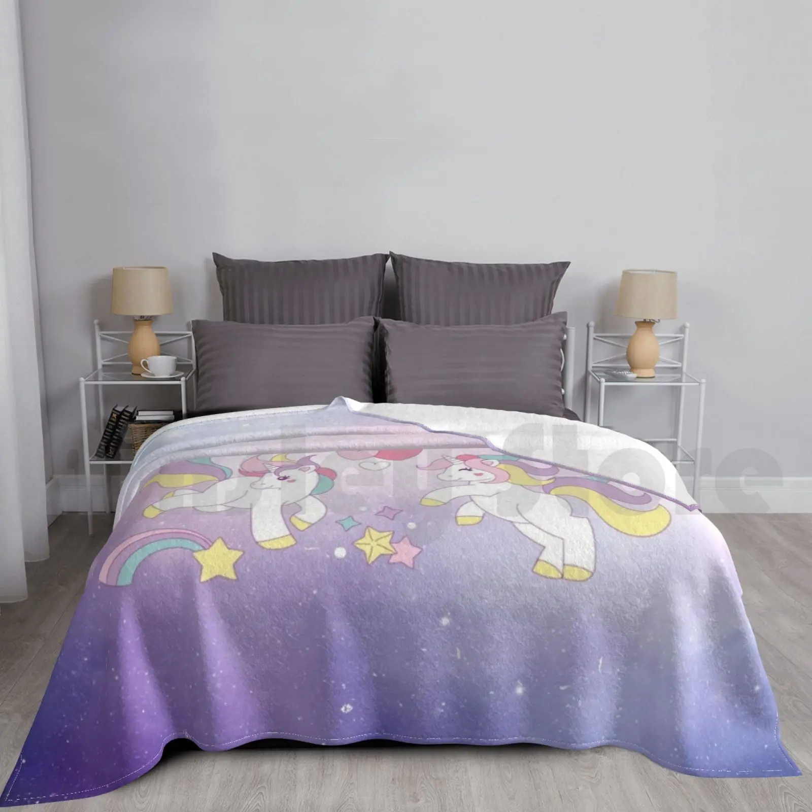 

Unicorn , Unicorn Cat , Blanket For Sofa Bed Travel Unicorn Baby Unicorn Rainbow Unicorn Rainbow Gold A