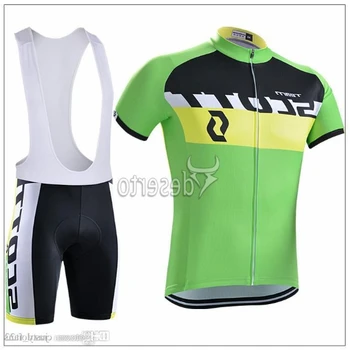 

2015 Scott Cycling Jersey Sets Summer Bicycle Triathlon Ropa ciclismo Breathable bib shorts Suit Bicycle Mountain Clothing