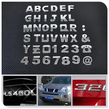 

Car auto DIY Letter Alphabet number Stickers Logo for Ford Focus MK2 MK3 MK4 kuga Escape Fiesta Ecosport Mondeo Fusion