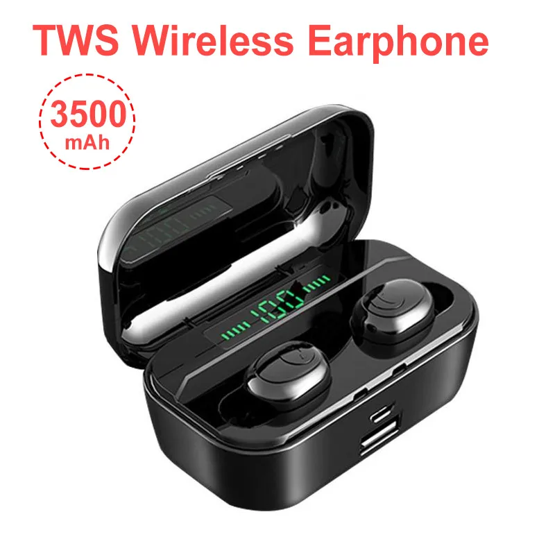 

Mini TWS 5.0 Wireless Earbuds Headphones Stereo Wireless Bluetooth Headset HIFI Audio Wireless Charging Headset