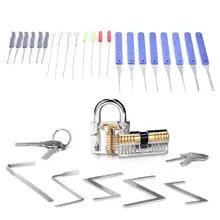 Manual Lock Pick Set for Locksmith Use,Auto Hand Tool Practice lock Broken Key Remove Extractor Lock Gun High Quality
