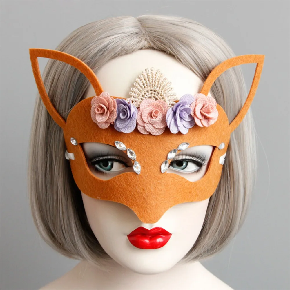 Christmas Mask Costume Party Antler Half Face Animal Mask       Unisex  (13)