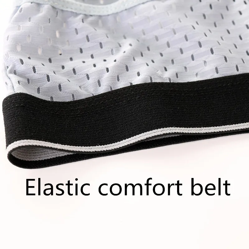 mens transparent briefs 4 Pcs/Lot Men's Underwear Large Size Ice Silk Comfortable Breathable Mesh Men's Briefs mens boxer briefs with pouch