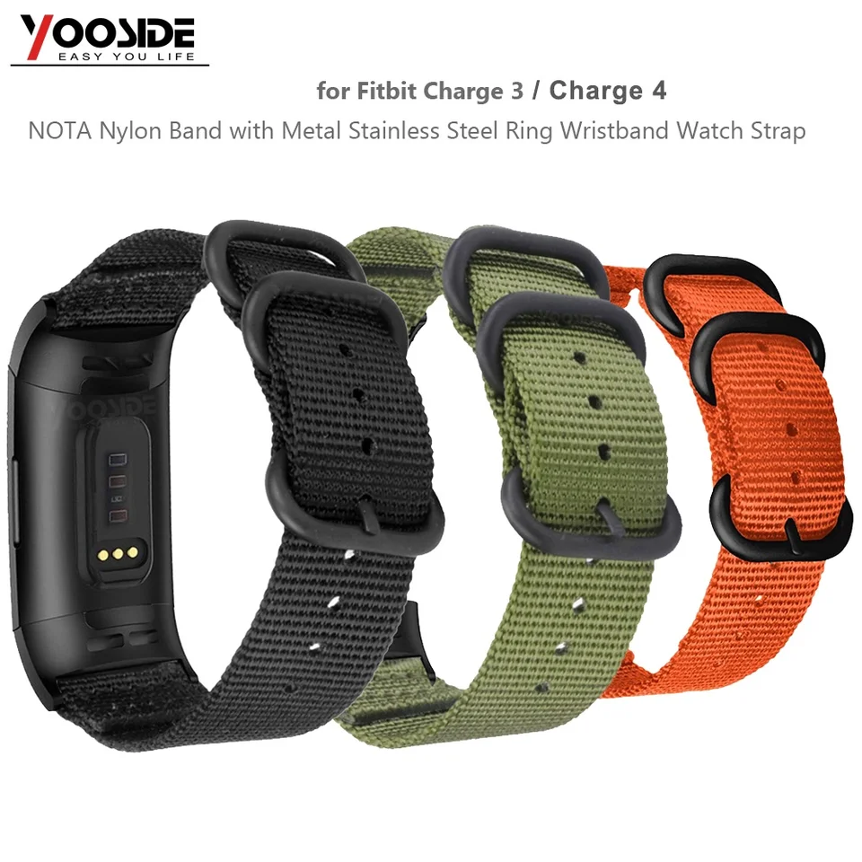 fitbit charge 3 nylon strap