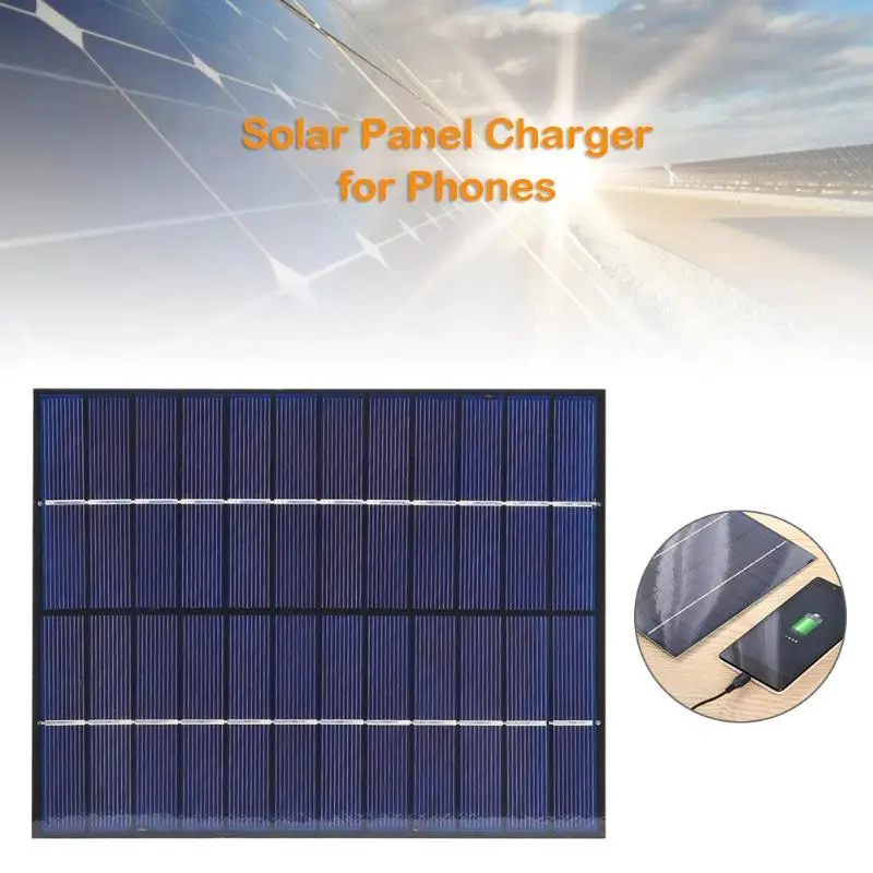 6,5 W 12V 5V Открытый Панели солнечные зарядки Зарядное устройство с USB DC Выход для телефона Длинные Услуги срок службы и низкое Мощность потребления
