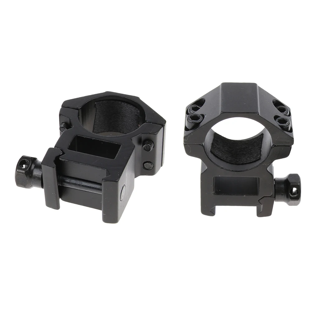 25.4mm 1'' Scope Mount Rings Holder Fits for 20mm Dovetail Rail Flashlight Mounts High Profile Bracket Ring Scope Clamp