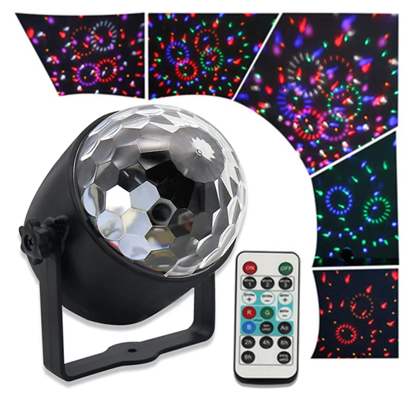 

JLAPRIRA Led Disco Light Stage Lights Disco Ball Sound Activated Laser Projector Effect Lamp Light Music