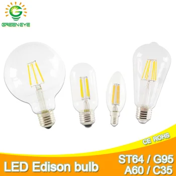 

GreenEye Led Bulb Dimmable 2w 4w 6w 8w E14 E27 Led Light Bulb 220v Vintage Filament Lamp For Anyway Lighting