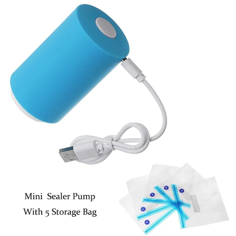 

Kitchen accessories Mini Automatic Compression Electric Vacuum Pump Food Clothes Sealing Machine kitchen gadgets Vacuum Pump USB