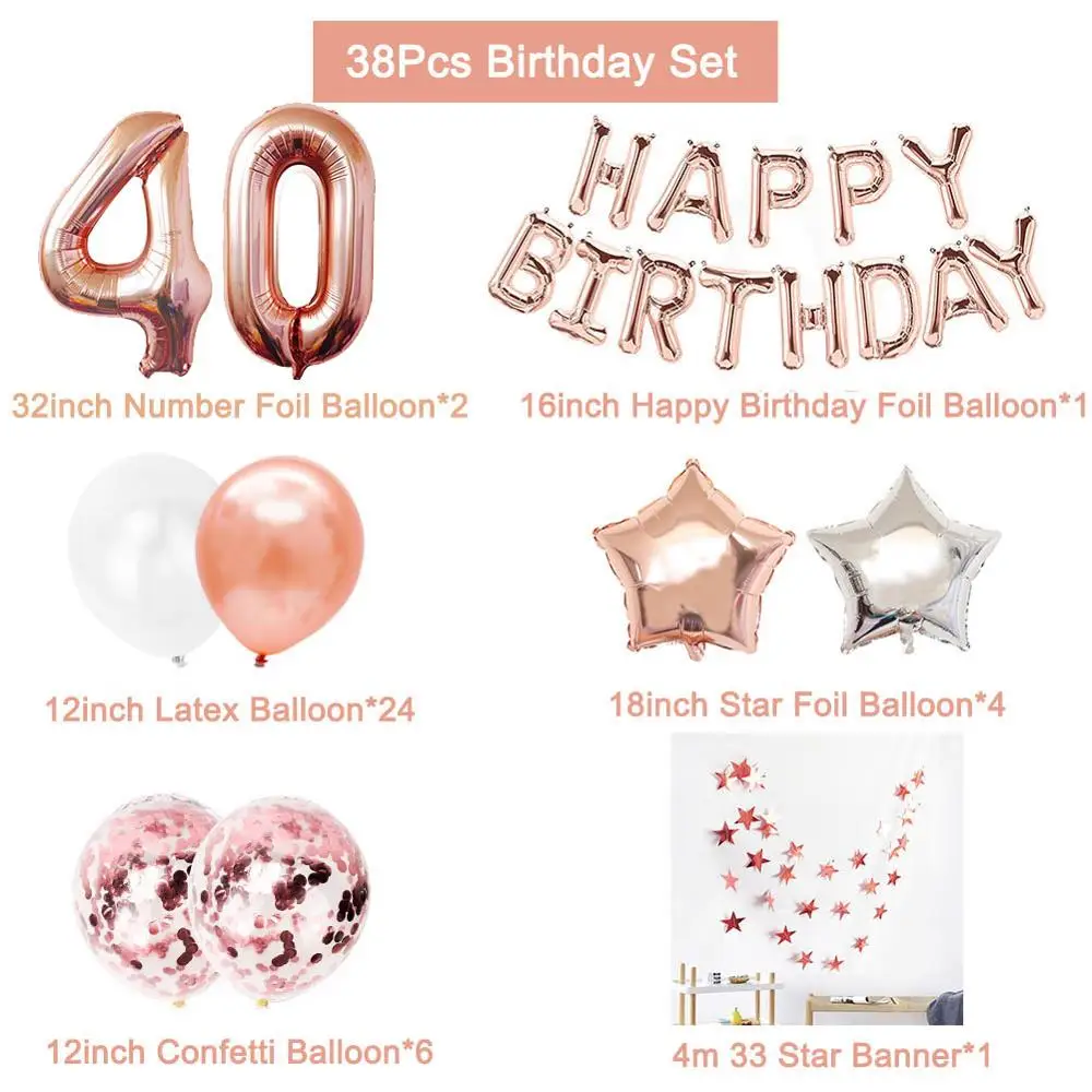 38 шт. 40 шаров в форме цифр на лет|supplies party| |