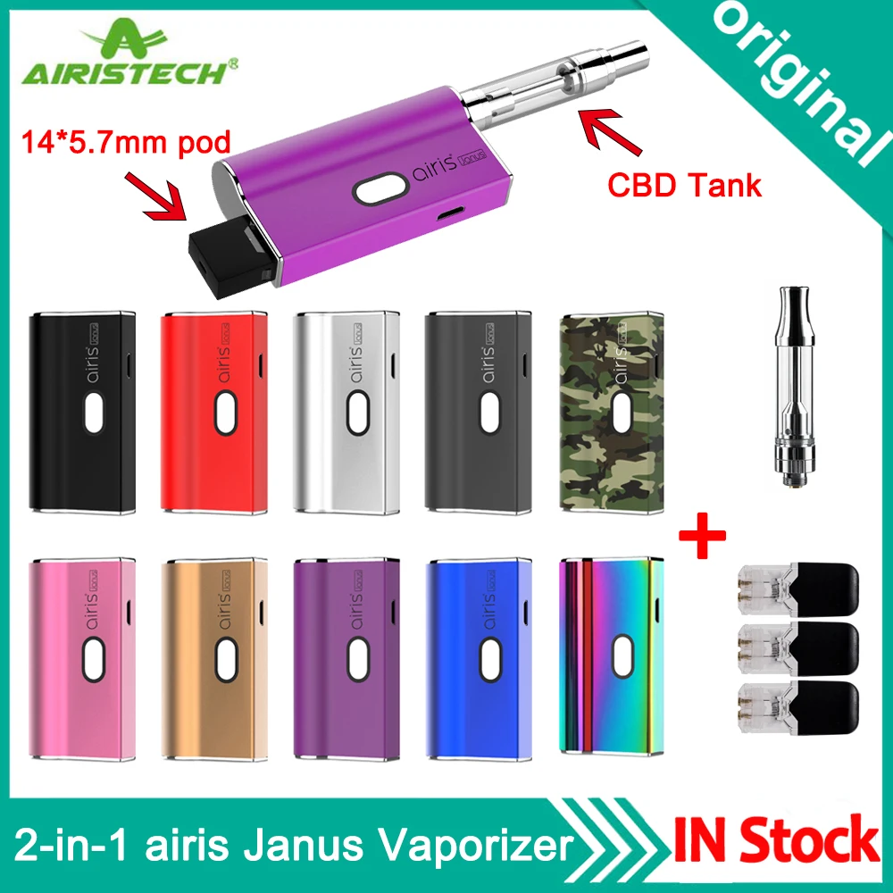 Оригинальный AIRISTECH airis Janus 2 в 1 вейп-аккумулятор CBD масляный испаритель вейп-ручка