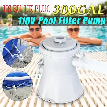 

Electric Swimming Pool Treatment Filter Pump For Above Ground Pools Cleaning Tool Pool Filter Purifier Easy Install Filter Pump