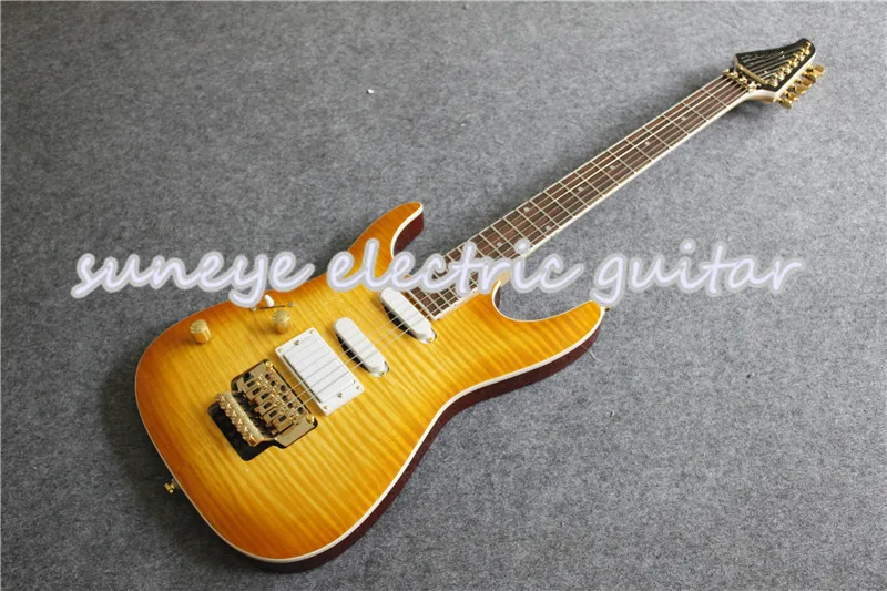 Custom Shop левша на заказ гитара электрическая тигр зерна отделка золото электрогитара набор и тело на заказ доступны