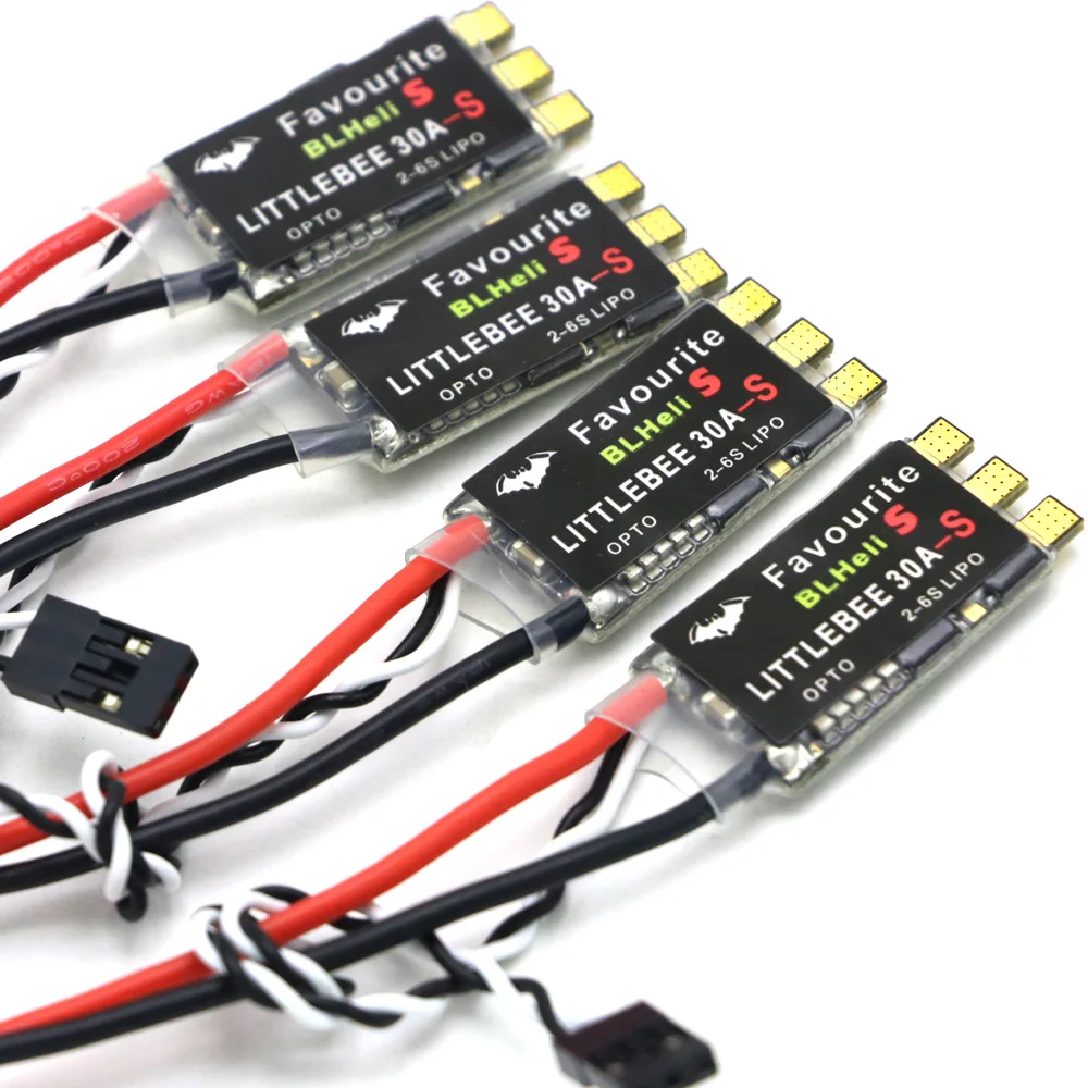 1/ 2/ 4 / 8 шт. FVT LITTLEBEE Little bee BLHeli-s SPRING 20A 30A ESC 2-6 S поддерживает Mulitshot Opto Oneshot42 OneShot125 Multic |