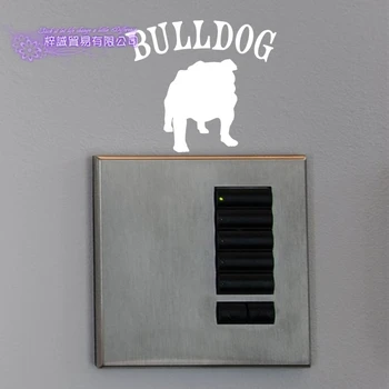 Preise BULLDOG Auto Hund Schalter Aufkleber Poster Vinyl Wand Kunst Aufkleber Dekor Wandbild Pet Clinic Shop Aufkleber Pflege Salon Aufkleber