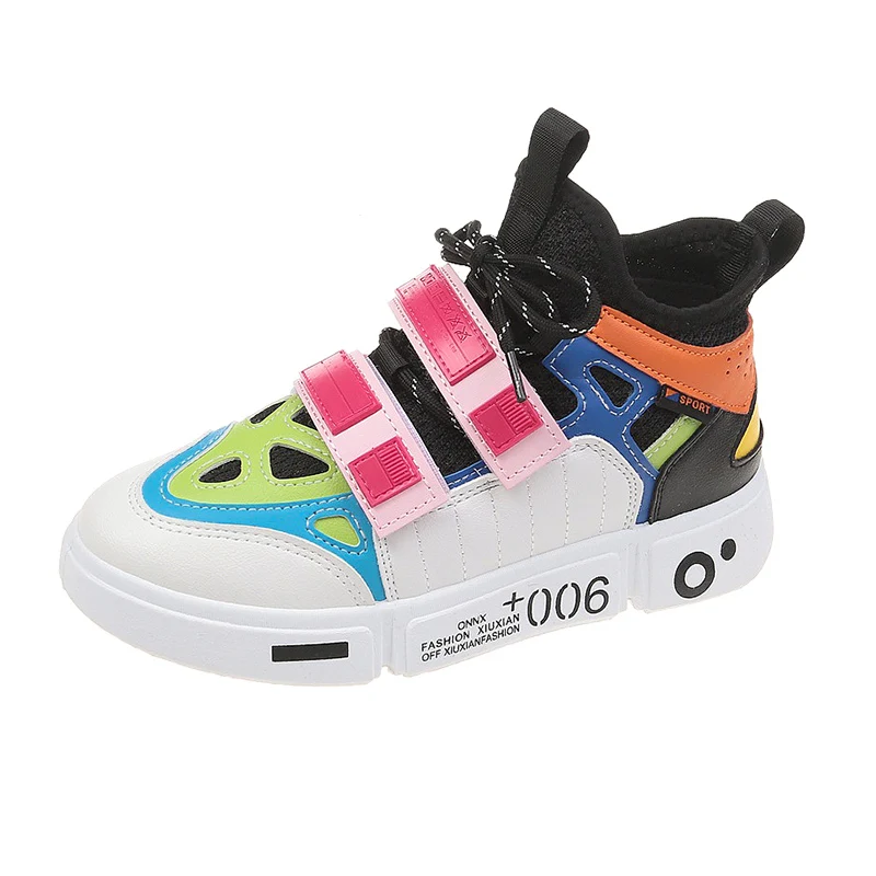 hip hop women vulcanized shoes korean trend style ladies platform sneakers mixed colors designer female moccasins lady leisure (1)