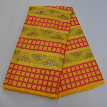 

Swiss voile lace 100% cotton in Switzerland Nigerian polish dry lace fabric Dubai Austria for wedding party dress African 5yards