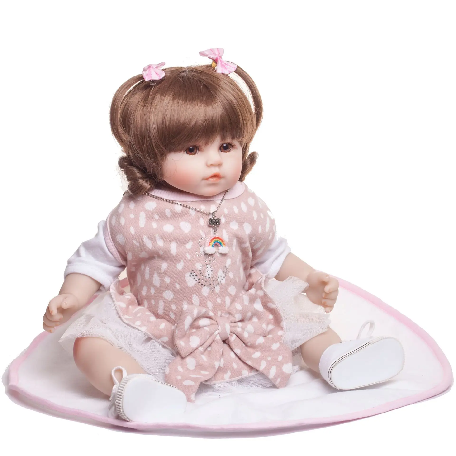 Pickwoo bebes кукла-реборн 48 см 55 см 57 см кукла для маленькой девочки мягкий силиконовый хлопок Boneca reborn Brinquedos Bonecas детские подарки