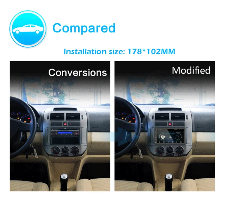  2 Din Android 8.1 Car Radio Stereo GPS Navigation Bluetooth wifi Universal 7'' Car Radio Audio Quad Core Multimedia Player stere (4)
