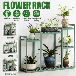 Support à fleurs en bois multicouche, étagère de présentation bonsaï, pour jardin, Patio, balcon 
