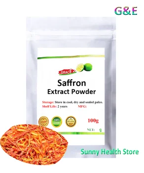 

High quality pure saffron extract powder, Stigma saff ron, Blood circulation, Help breathe，Free shipping