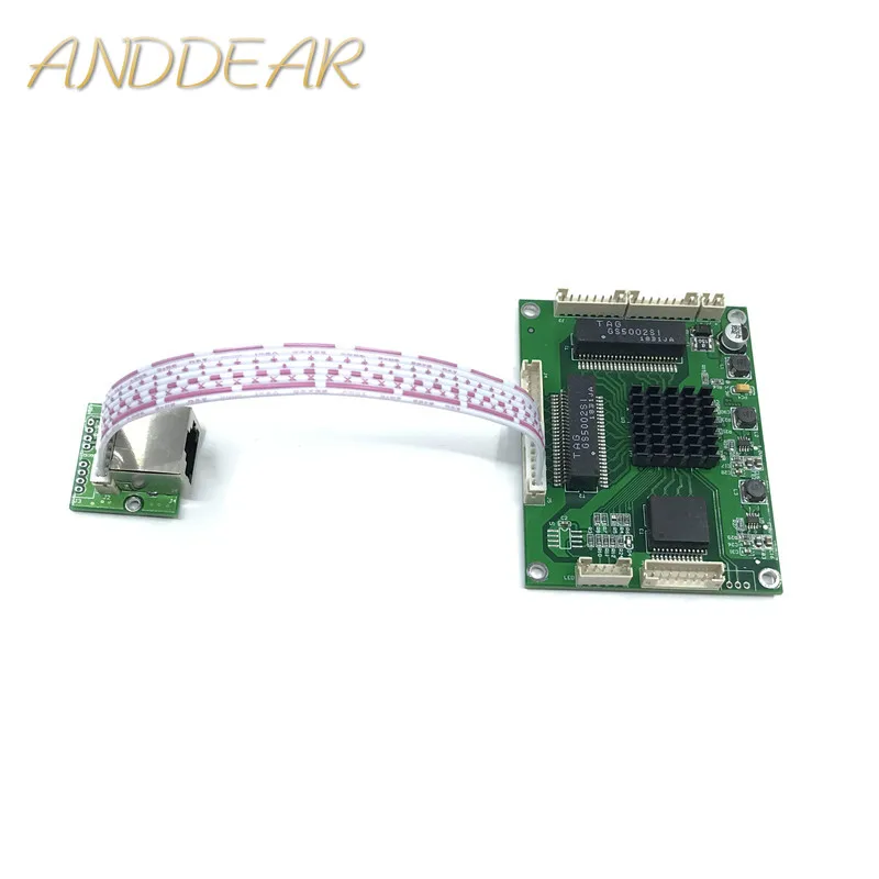 Industrial grade mini 3/4/5 port full Gigabit switch to convert 10/100/1000Mbps Transfer module equipment weak box |