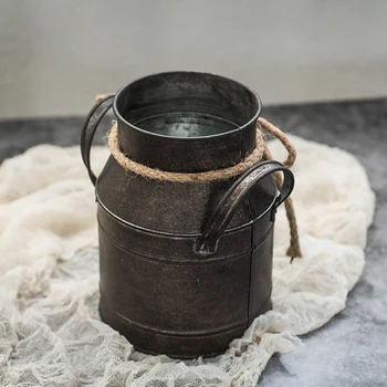 

Plant Plant Pot Vintage Milk Bucket Flower Tree Planters Strong Rustic
