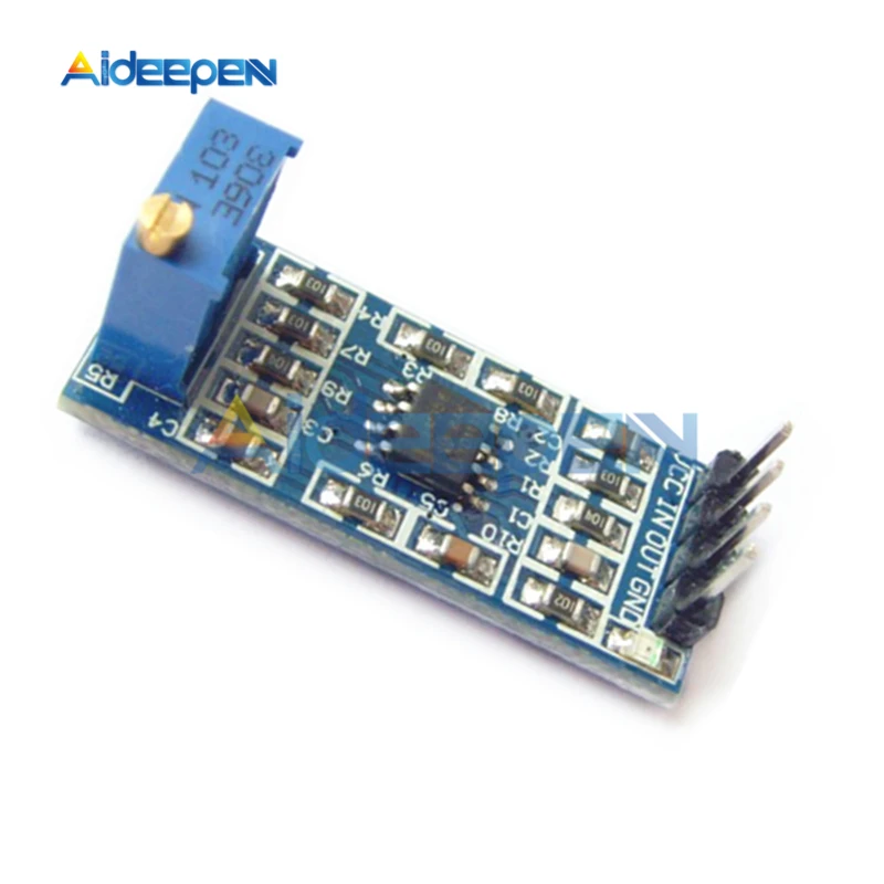

DC 5V-12V LM358 100 Times Gains Signal Amplification Amplifier Module Directly Input Output Signal Module