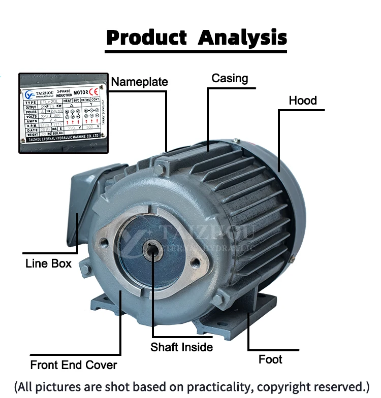 Mp Series 0.5Hp 1H 2Hp 3Hp 10Hp Electric Dc 12V 48V Ac 220V Motor Single Phase Three Phase Electric Motor 5000Rmp Credit Seller